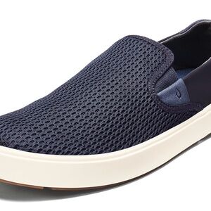 OluKai Men's Dark Blue Slip-On Loafers